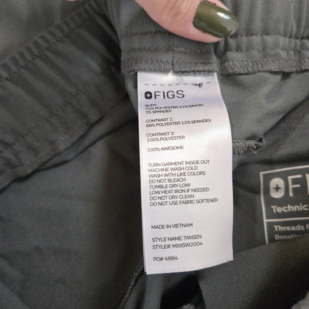 FIGS Scrubs Gray Tansen Jogger Scrub Pants, Men's SIZE M